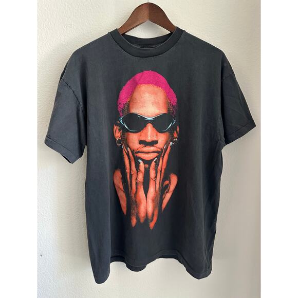Dennis Rodman "Not of this World" Vintage Reprint Single Stitch T-shirt - Picture 1 of 6